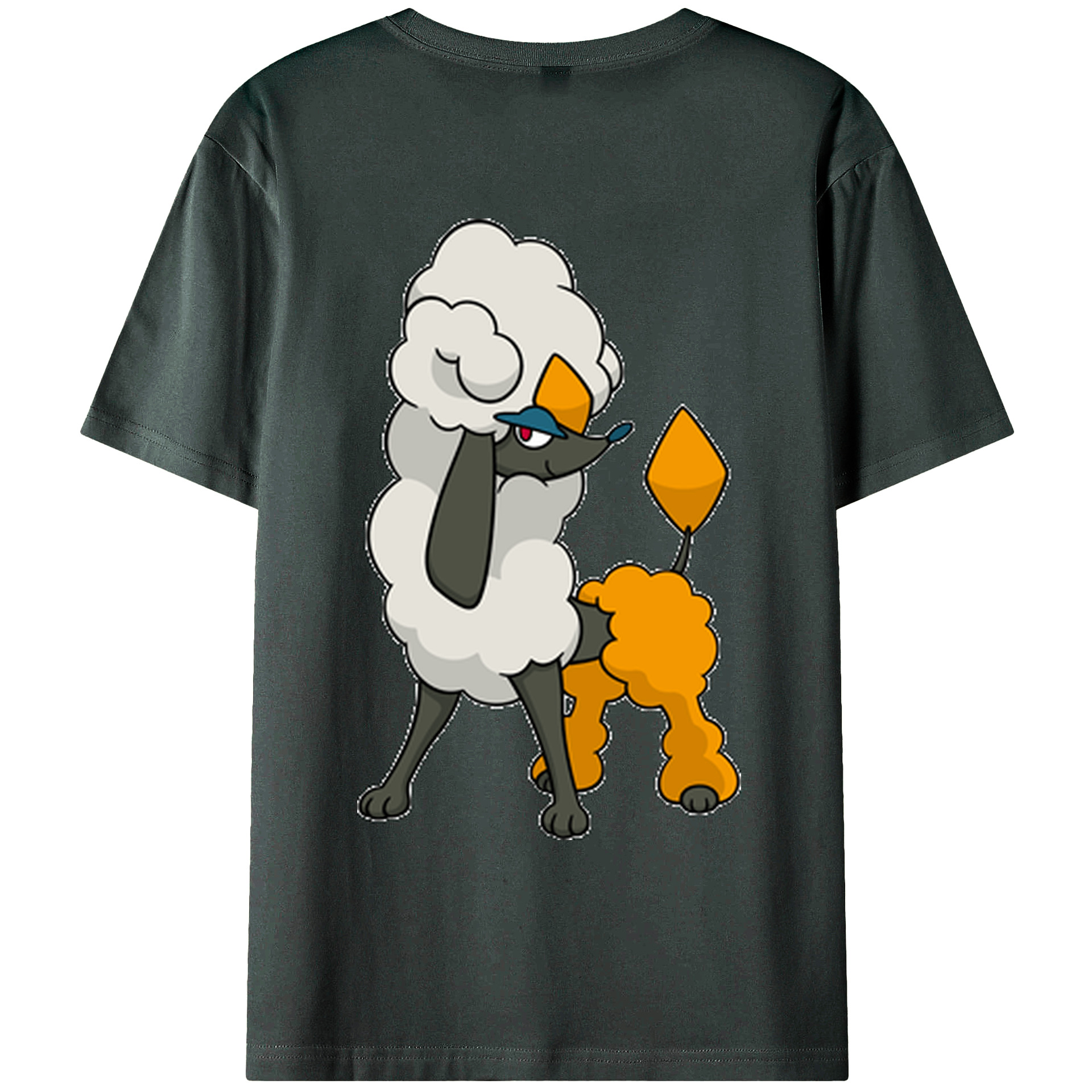 （画像用） ポケットモンスター Pokémon 綿100％ メンズ半袖Tシャツ（バックプリント） 通気性